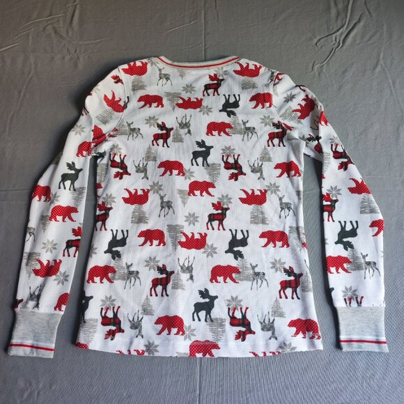 Carisma sleepwear set women's size S white with animal print graphic design - Picture 4 of 16